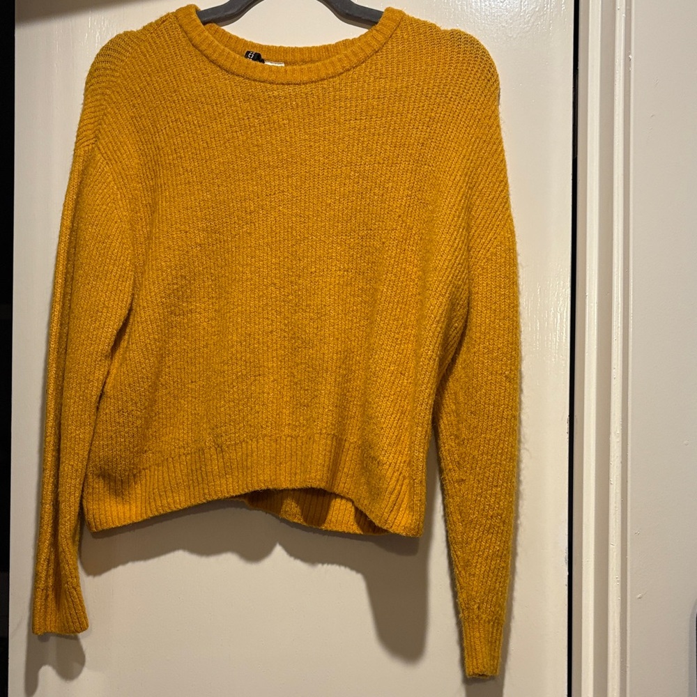 Divided Mustard Crew Neck Sweater